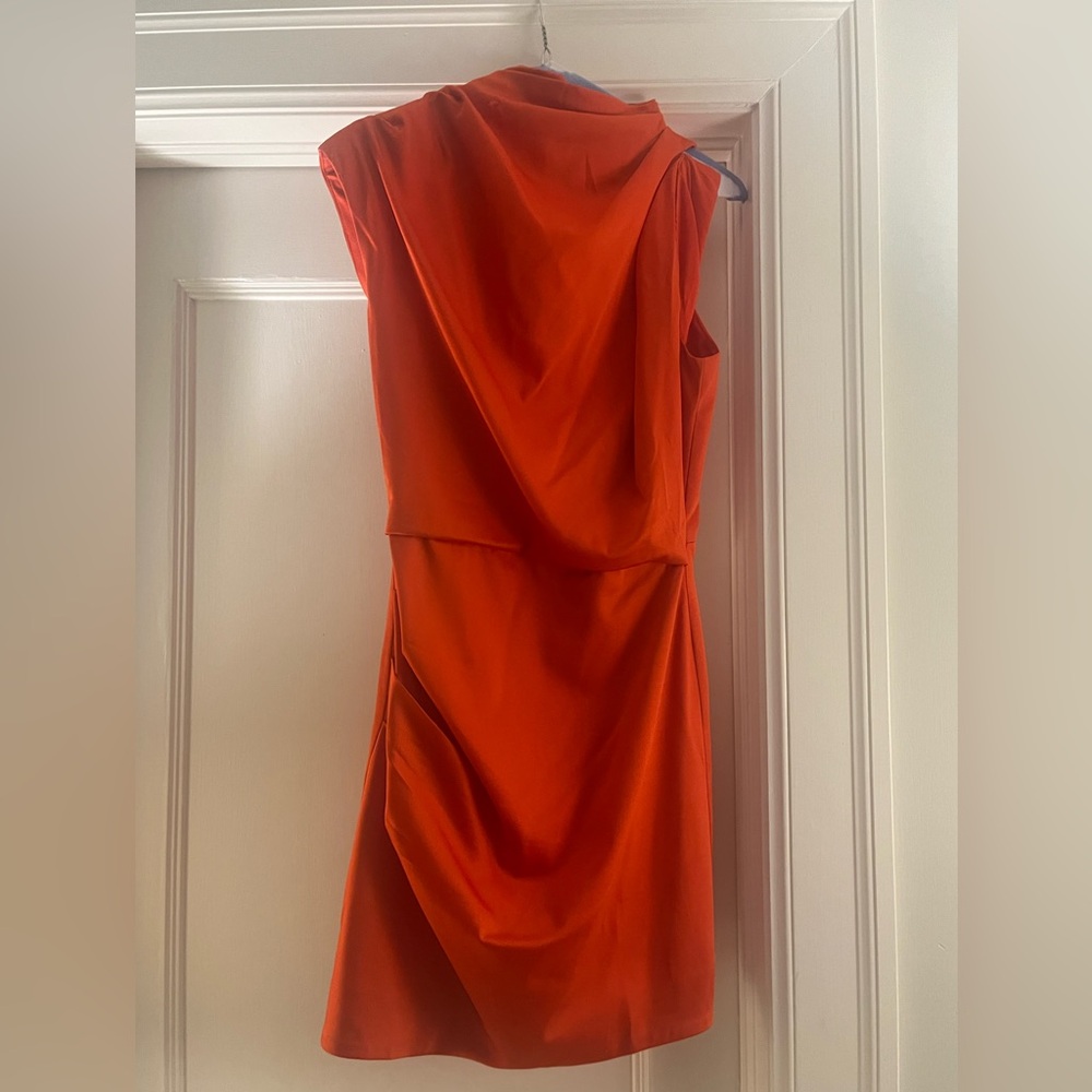 Elliatt orange-red mini dress